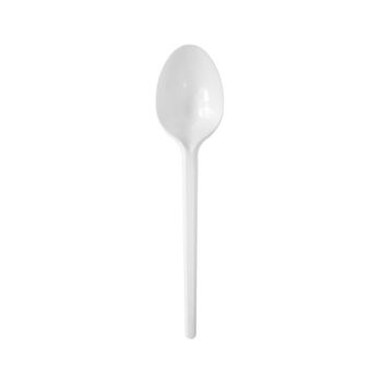 Գդալ պլաստմասե մեծ Комус ||Ложка одноразовая столовая Комус белая 165 мм ||Disposable table spoon Komus white 165 mm