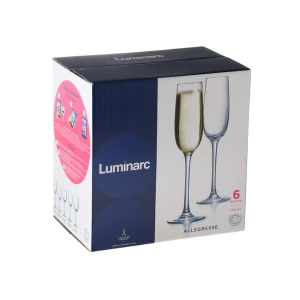 Շամպայնի բաժակների հավաքածու Luminarc Allegresse 175 մլ 6 հատ 