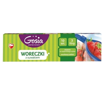 Пакет полиэтиленовый Gosia Zip пищевой 10 шт. 
