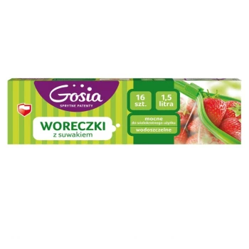 Food grade plastic bag Gosia Zip 16 pcs.
