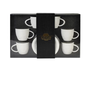 Set of coffee cups Lotus  6 pieces M01-C805