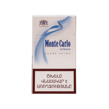  Ծխախոտ Monte Carlo Super slims Intrigue 20 հատ ||Сигареты Monte Carlo Super Slims Intrigue 20 шт. ||Cigarettes Monte Carlo Super Slims Intrigue 20 pcs.