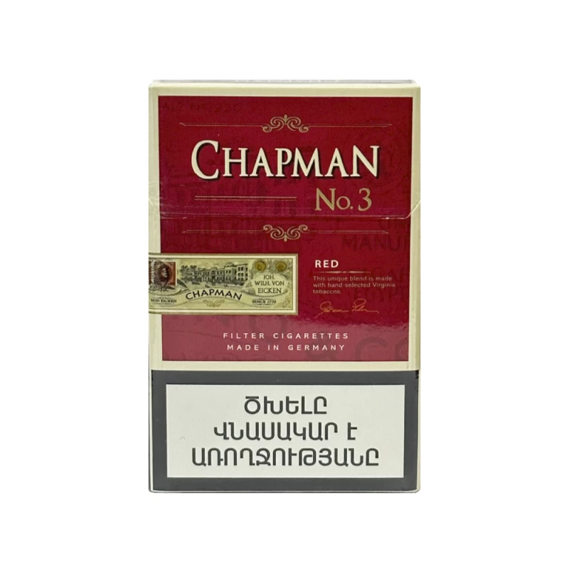 Cigarettes Von Eicken Chapman Red Slims N3 20 pieces, cigarettes Von Eicken  Chapman Red Slims N3 20 pieces