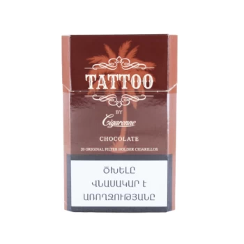 Ծխախոտ Cigaronne Tattoo Chocolate 20 հատ ||Сигарет Cigaronne Tattoo Chocolate 20 штук ||Cigarettes Cigaronne Tattoo Chocolate 20 pieces