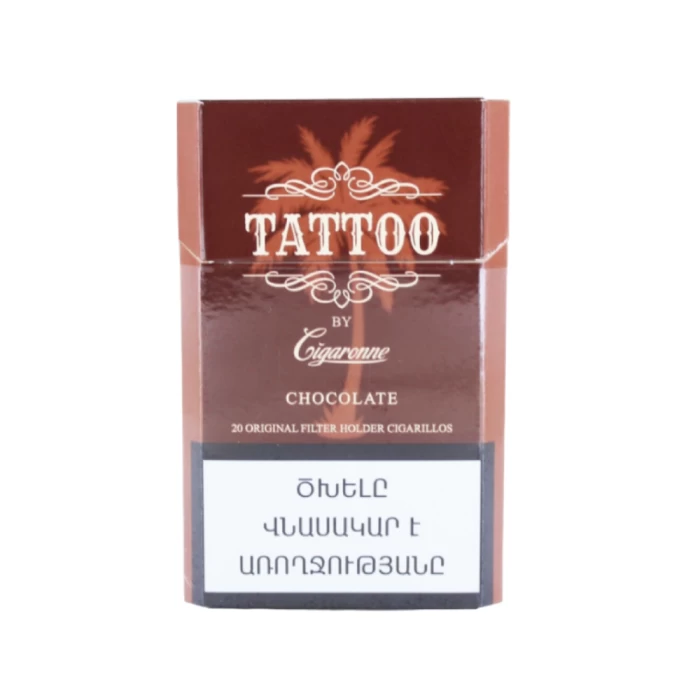Ծխախոտ Cigaronne Tattoo Chocolate 20 հատ 