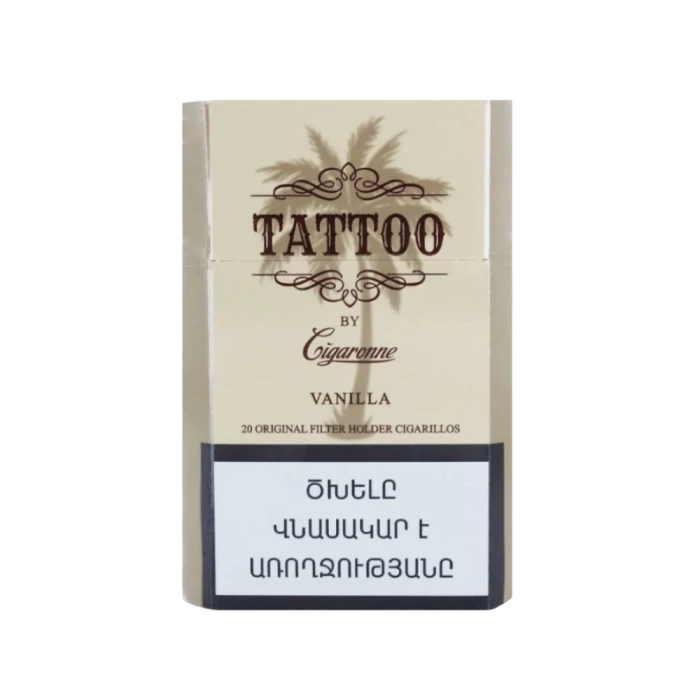 Ծխախոտ Cigaronne Tattoo Vanilla 20 հատ 