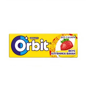Chewing gum Orbit strawberry and banana 10 pcs.