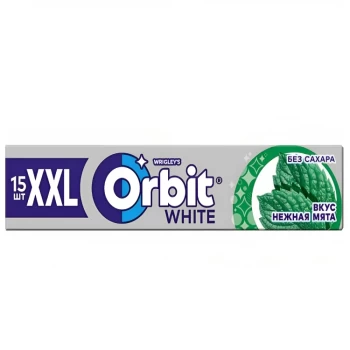 Մաստակ Orbit White XXL նուրբ անանուխ 15 հատ ||Жевательная резинка Orbit White XXL нежная мята 15 шт. ||Chewing gum Orbit White XXL tender mint 15 pcs.