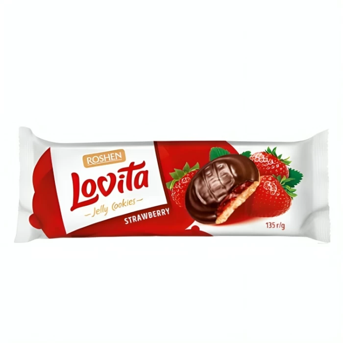 Печенье Roshen Lovita клубника 135 гр 
