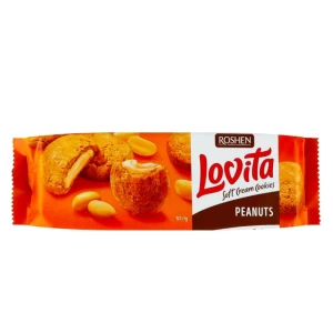 Թխվածքաբլիթ Roshen Lovita Peanuts 127 գր  