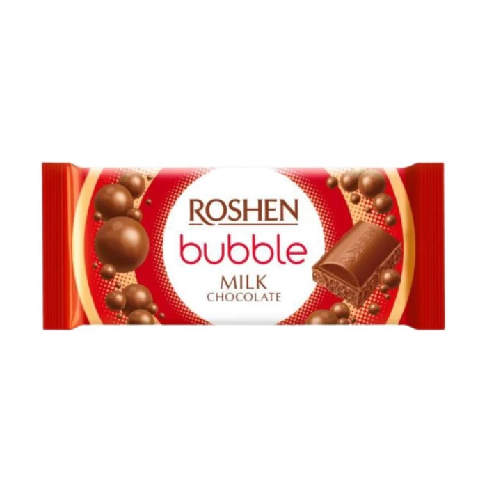 Շոկոլադե սալիկ պղպջակներ Roshen 80 գր 