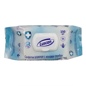 Влажные салфетки антибактериальные Luscan 150 шт. 