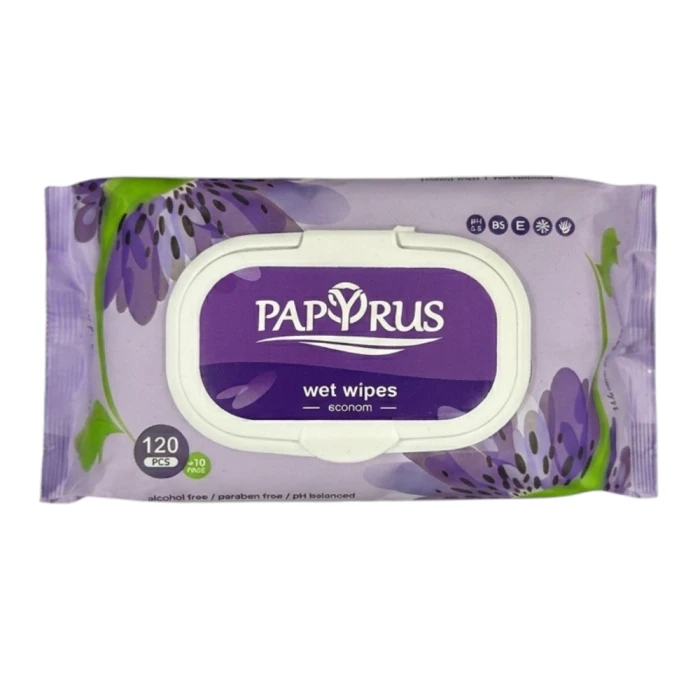 Անձեռոցիկ խոնավ Papyrus 120 հատ 