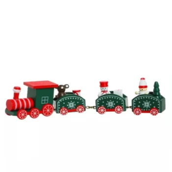 Ամանորյա խաղալիք փայտե գնացք