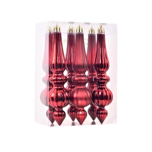 Ամանորյա տոնածառի խաղալիքներ 16 սմ 6 հատ 