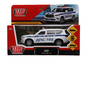 Toy car Infiniti QX80 Police metal 12 cm 3+