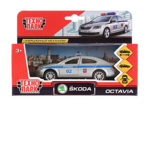 Игрушечная машинка Skoda Octavia Police металл 12 см 3+ 
