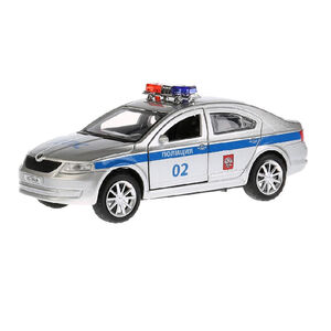 Игрушечная машинка Skoda Octavia Police металл 12 см 3+ 