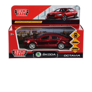 Игрушечная машинка Skoda Octavia Хром металл 12 см 3+ 