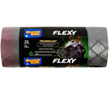 Աղբի տոպրակ բռնակով Фрекен Бок Flexy 35 լ 10 հատ 15 մկմ ||Пакеты для мусора с ручкой Фрекен Бок Flexy 35 л 10 шт 15 мкм ||Garbage bags with handles Freken Bock Flexy 35 l 10 pcs 15 mcm