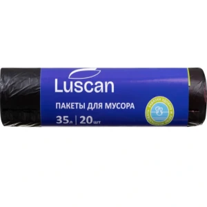 Աղբի տոպրակ բռնակով Luscan 35 լ 20 հատ 12 մկմ 