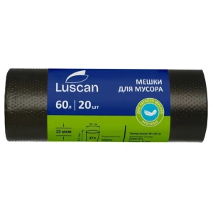 Աղբի տոպրակ Luscan 58x65 սմ 60 լ 20 հատ 15 մկմ 