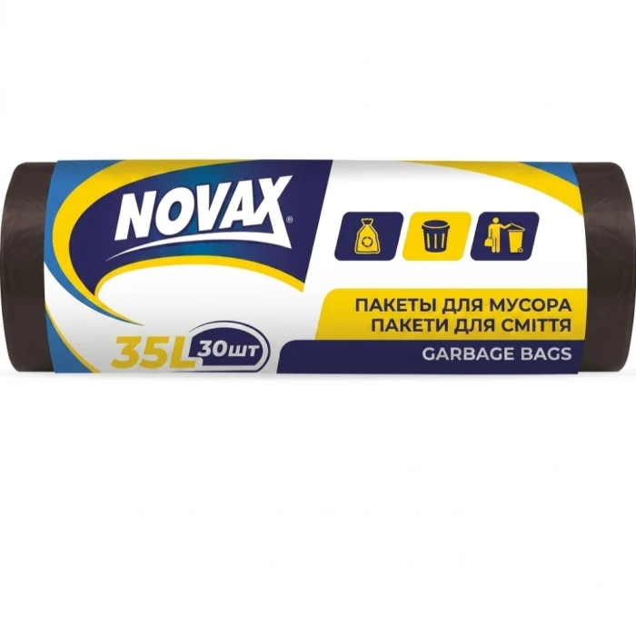 Աղբի տոպրակ Novax 35 լ 30 հատ 7 մկմ 