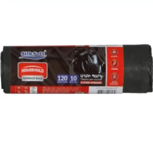 Пакеты для мусора Silk Soft 120 л 10 шт 20 мкм 