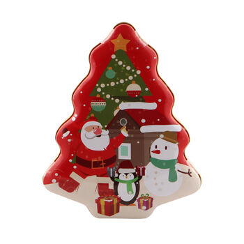 Տուփ մետաղյա Merry Christmas կոնֆետներով 19x6 սմ ||Металлическая коробка с конфетами Merry Christmas 19x6 см ||Metal box with Merry Christmas candies 19x6 cm