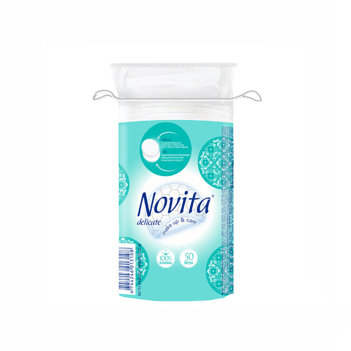 Ватный диск Novita Delicate 50 шт. 