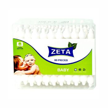 Բամբակե ձողիկ Zeta մանկական 55 hատ ||Ватные палочки Zeta детский 55 шт․ ||Cotton sticks Zeta children's 55 pcs.