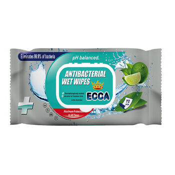 Անձեռոցիկ խոնավ Ecca հակաբակտերիալ 72 հատ ||Салфетка влажная Ecca антибактериальная 72 шт. ||Napkin wet Ecca antibacterial 72 pcs