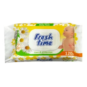 Wet wipes Fresh Time for children 0+ 120 pcs