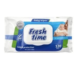 Влажные салфетки Fresh Time для детей 0+ 120 шт. 