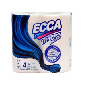 Զուգարանի թուղթ ECCA Premier 2 շերտ 4 հատ