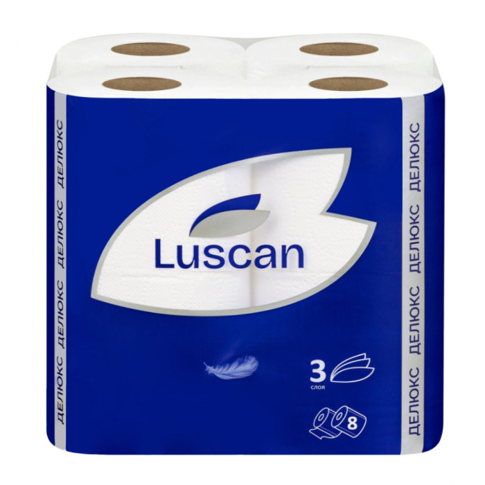 Toilet paper Luscan Deluxe 3 layers 8 pcs