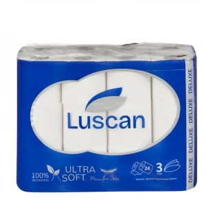 Զուգարանի թուղթ Luscan Deluxe 3 շերտ 24 հատ 