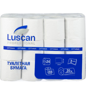 Toilet paper Luscan Professional 2-ply, 24 rolls