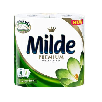Զուգարանի թուղթ Milde 3 շերտ 4 հատ ||Туалетная бумага Milde 3 слоя 4 шт. ||Toilet paper Milde 3 layers 4 pcs