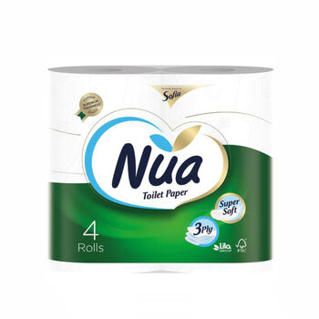 Զուգարանի թուղթ Nua 3 շերտ 4 հատ ||Туалетная бумага Nua 3 слоя 4 шт. ||Toilet paper Nua 3 layers 4 pcs