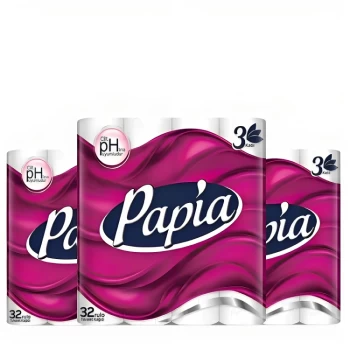 Զուգարանի թուղթ Papia 32 հատ 3 շերտ 3 տուփ ||Бумага туалетная Papia 3 слоя 32 шт 3 уп. ||Toilet paper Papia 3 layers 32 pcs 3 pack.
