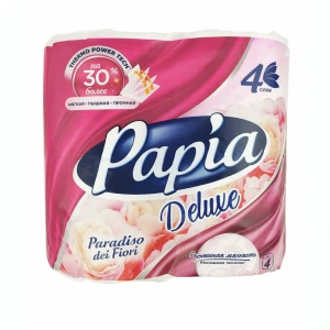 Զուգարանի թուղթ Papia Deluxe Paradiso dei Fiori 4 շերտ 4 հատ 
