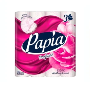 Զուգարանի թուղթ Papia Peony Extract 3 շերտ 32 հատ 