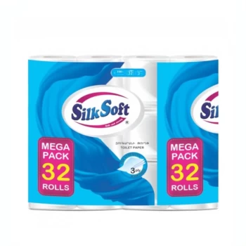Զուգարանի թուղթ Silk Soft 3 շերտ 32 hատ ||Туалетная бумага Silk Soft 3 слоя 32 шт. ||Toilet paper Silk Soft 3 layers 32 pcs