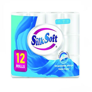 Զուգարանի թուղթ Silk Soft 3 շերտ 12 hատ ||Туалетная бумага Silk Soft 3 слоя 12 шт. ||Toilet paper Silk Soft 3 layers 12 pcs