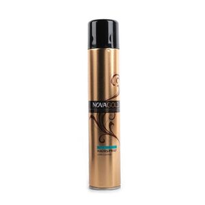 Лак для волос суперфиксации Gold Super Firm Hold, Nova 400 мл 