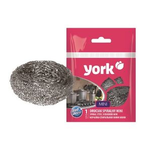 Губка для мытья посуды York Mini металлическая 