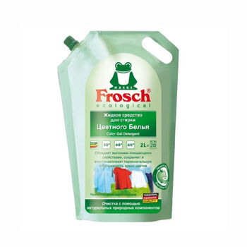 Հեղուկ-գել լվացքի Frosch գունավոր 2 լ ||Гель для стирки Frosch для цветного белья 2 л ||Frosch washing gel for colored laundry 2 l