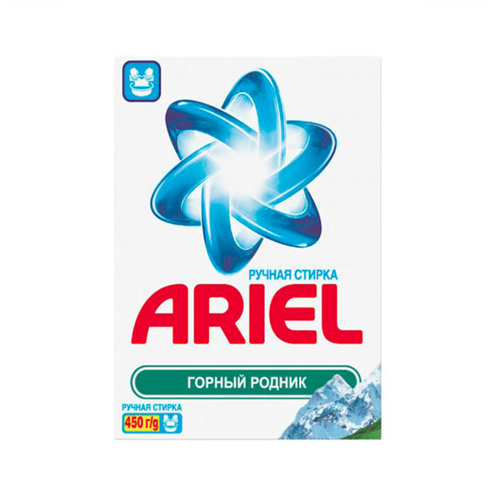 Լվացքի փոշի Ariel ձեռքի սպիտակ 450 գր ||Стиральный порошок Ariel для белого белья ручной стирки 450 гр ||Laundry detergent Ariel for hand-washed white linen 450 gr