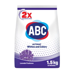 Стиральный порошок АВС Лавандовая Свежесть универсальный 1,5 кг. 